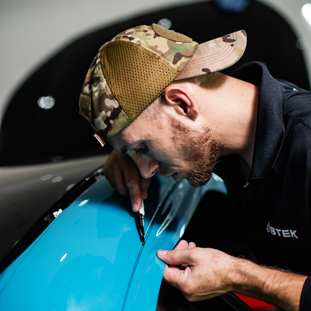 McLaren PPF installation in progress at Alpine PPF Denver